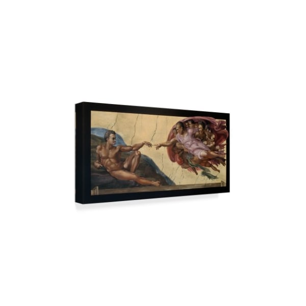 D. Rusty Rust 'Creation Of Man ' Canvas Art,16x32